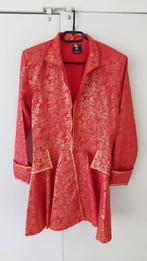 Carnavalsjas Dames Rood/Goud, Carnaval, Maat 42/44 (L), Ophalen of Verzenden, Zo goed als nieuw