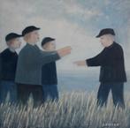 ONTMOETING MANNEN AAN ZEE>FIGUREN🖌STIJL BERGENSE SCHOOL, Ophalen of Verzenden