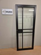 Design glas deur (82x201) Ongebruikt, Doe-het-zelf en Verbouw, Deuren en Horren, Ophalen, Binnendeur, Nieuw, Glas