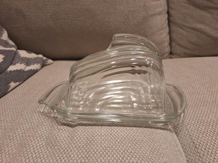 Glas kaasstolp art deco, Huis en Inrichting, Woonaccessoires | Stolpen, Zo goed als nieuw, Ophalen