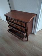 Vintage Houten Commode met 3 Lades, Gebruikt, Vintage, Met lade(s), 25 tot 50 cm
