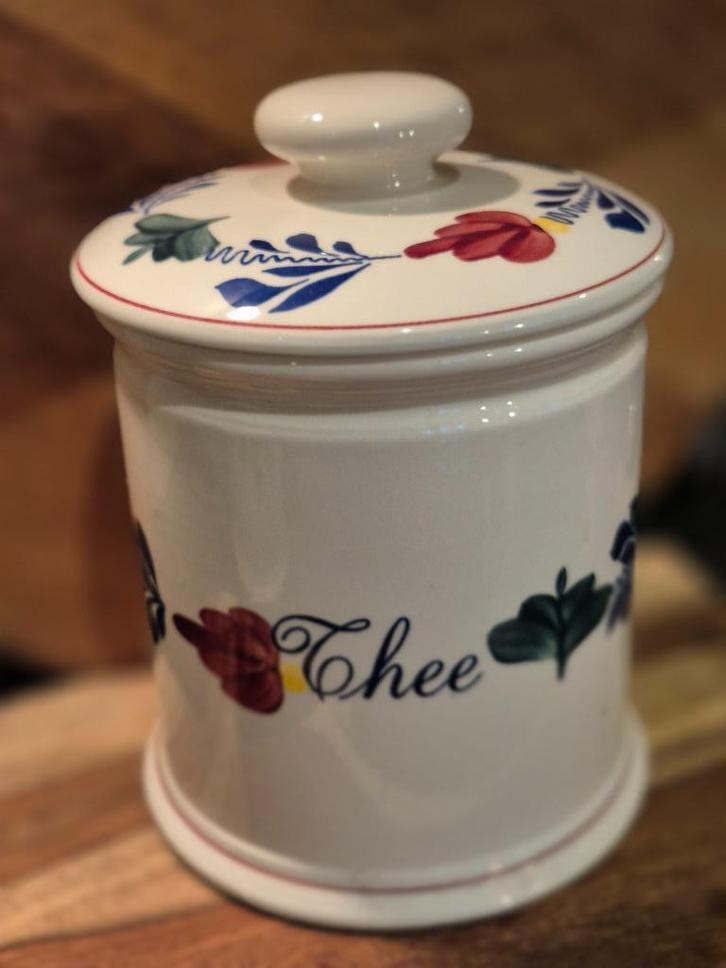 Boerenbont voorraad pot Thee, Huis en Inrichting, Keuken | Servies, Zo goed als nieuw, Overige typen, Boerenbont, Aardewerk, Ophalen of Verzenden