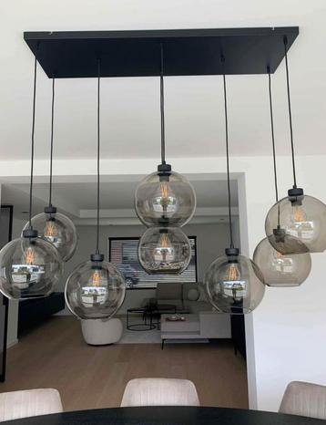 Hanglamp met rookglas beschikbaar voor biedingen