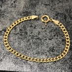 18k gouden armband cuban gourmet schakel, Ophalen of Verzenden, Zo goed als nieuw, Goud