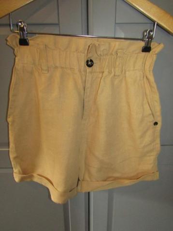 G594 Scotch & Soda mt S shorts camel perzik linnen beschikbaar voor biedingen