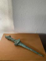Antieke Bronzen Dolk - 35,6 cm - 645 g, Ophalen of Verzenden