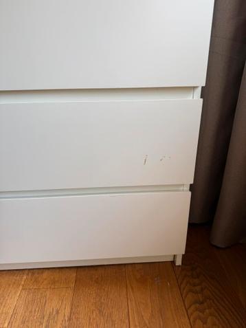 Witte ikea malm ladekast - afbeelding 3