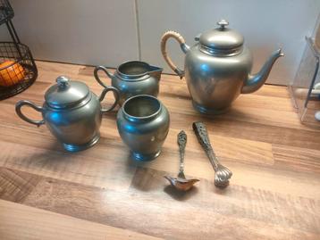 Antiek Tinnen Servies - Royal Holland Pewter KMD Tiel beschikbaar voor biedingen
