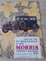 Oude Morris Reclame Poster, Verzamelen, Posters, Rechthoekig Staand, A4 of kleiner, Nieuw, Ophalen of Verzenden