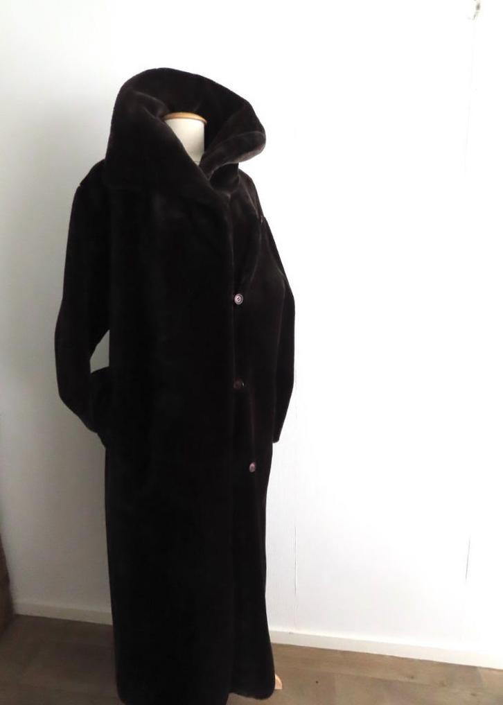 LUXE LANGE Oversized Bruine TEDDY jas past 42/44/46, Kleding | Dames, Jassen | Winter, Zo goed als nieuw, Maat 42/44 (L), Bruin