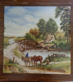 Wandtegel J.C. van Hunnik merk V&B made in Germany, Antiek en Kunst, Antiek | Wandborden en Tegels, Ophalen