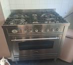 Luxe Boretti Ilve 90cm fornuis rvs, Ophalen, Gebruikt, 60 cm of meer, Gas