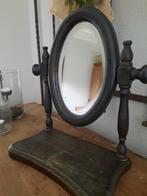 Kantelbare ovale spiegel make-up spiegeltje ovaal hout stoer, Ophalen, Ovaal, Minder dan 50 cm, Minder dan 100 cm