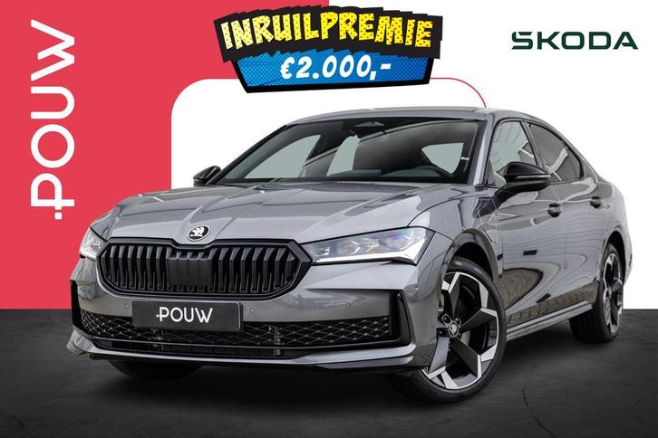 Skoda Superb 1.5 TSI PHEV DSG Sportline Business 204pk | Tre, Auto's, Skoda, Bedrijf, Te koop, Superb, ABS, Achteruitrijcamera