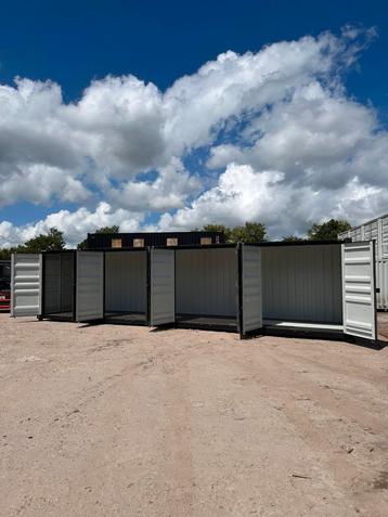 Nieuwe 40 ft high cube zwart met 4 zijdeuren beschikbaar voor biedingen