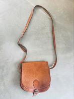 Zadeltas Schoudertas Leer Vintage, Sieraden, Tassen en Uiterlijk, Tassen | Schoudertassen, Ophalen of Verzenden, Zo goed als nieuw