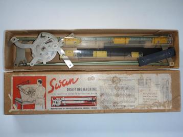 Unieke swan drafting machine compleet in originele doos! beschikbaar voor biedingen