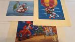 * 3 litho’s 1996 Disney Peter Pan, Donald Duck 2x, Verzamelen, Disney, Ophalen of Verzenden, Donald Duck