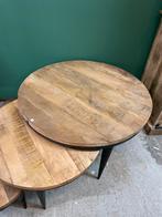 Nieuw! Robuuste Mango salontafel set van 3 - Warder, Nieuw, Ophalen of Verzenden