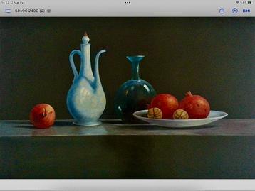 Stilleven met Kruik en Fruit beschikbaar voor biedingen