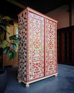 Hongaarse Voorraadkast | Boho linnenkast | Vrolijk #1903, Antiek en Kunst, Ophalen of Verzenden