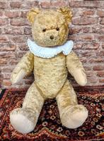 Antieke oude beer stro gevuld 73 cm, Verzamelen, Beren en Cherished Teddies, Ophalen of Verzenden, Gebruikt, Stoffen beer, Overige merken