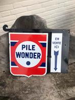 Emaille bord Pile Wonder, Ophalen of Verzenden, Zo goed als nieuw, Reclamebord