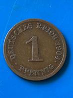 1 Pfennig 1904J, Verzenden, Duitsland, Losse munt