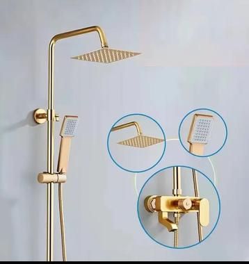 Gouden doucheset nieuw beschikbaar voor biedingen