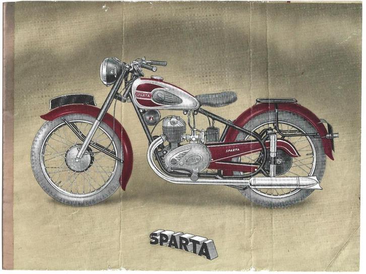Sparta 200 Sparta 125 folder motor (SP69), Motoren, Handleidingen en Instructieboekjes, Overige merken, Ophalen of Verzenden