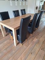 Eettafel met 6 stoelen te koop, Huis en Inrichting, Complete eetkamers, Zo goed als nieuw, Ophalen
