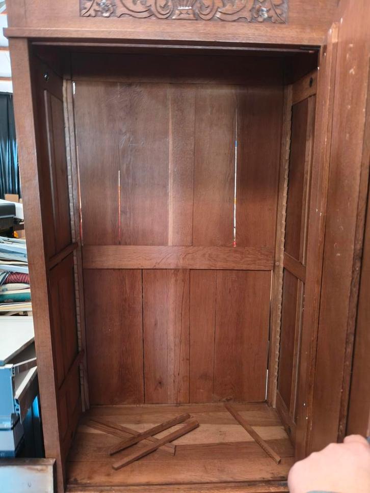 Oude Eikenhouten Kast met Lade, Huis en Inrichting, Kasten | Kledingkasten, Ophalen