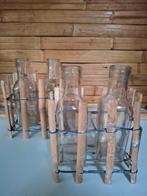 Bamboe vaasjes (ibiza style)2 sets, Huis en Inrichting, Woonaccessoires | Vazen, Verzenden, Zo goed als nieuw, Overige kleuren