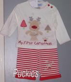 2-delige set First Christmas maat 50/56 *NIEUW* (5948), Kinderen en Baby's, Babykleding | Maat 50, Nieuw, Ophalen of Verzenden