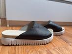 Ilse Jacobsen Slippers leren binnenkant mt 39- Zwart, Ophalen of Verzenden, Zo goed als nieuw, Zwart, Slippers