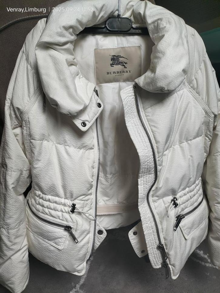 Winterjas, warm, water- en winddicht Burberry – wit – maat M, Kleding | Dames, Jassen | Zomer, Zo goed als nieuw, Wit, Ophalen