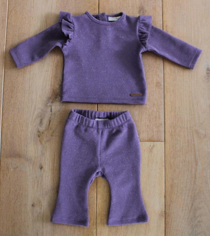 Setje van Prenatal 56 met subtiele glitter, Kinderen en Baby's, Babykleding | Maat 56, Zo goed als nieuw, Meisje, Setje, Ophalen of Verzenden