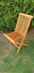Teak houten tuinstoelen opklapbaar, Tuin en Terras, Ophalen, Zo goed als nieuw, Teakhout