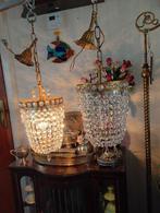 2 Antieke Hanglampjes ................., Huis en Inrichting, Antiek, Ophalen of Verzenden, Zo goed als nieuw, Glas