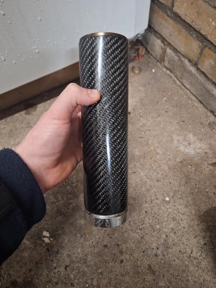 Carbon Shorty + Polini CP 19mm, Fietsen en Brommers, Fietsonderdelen, Gebruikt, Algemeen, Overige typen, Ophalen of Verzenden