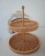 Rotan rieten etagere zgan, Ophalen, Zo goed als nieuw