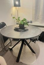 IKEA MARIEDAMM Eettafel Rond – Donkergrijs, Huis en Inrichting, Tafels | Eettafels, Ophalen, 50 tot 100 cm, Zo goed als nieuw