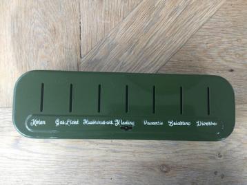 Vintage Brabantia verdeel-spaarpot, groen beschikbaar voor biedingen