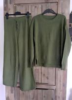 Dames gebreid Broekpak maat XL, Ophalen of Verzenden, Nieuw, Groen, Kostuum of Pak