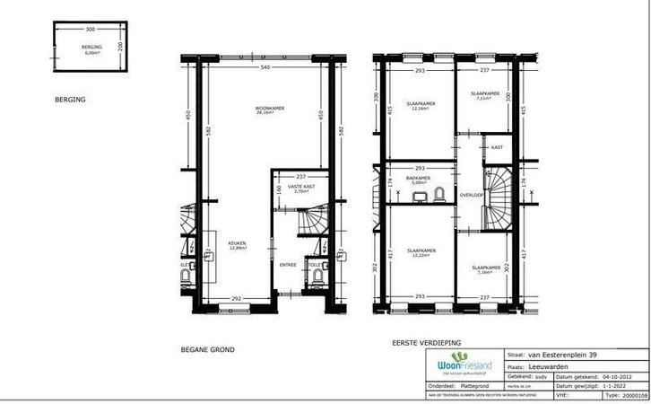 NIEUW! Woonruimte te huur van Eesterenplein, Leeuwarden, Huizen en Kamers, Huizen te huur