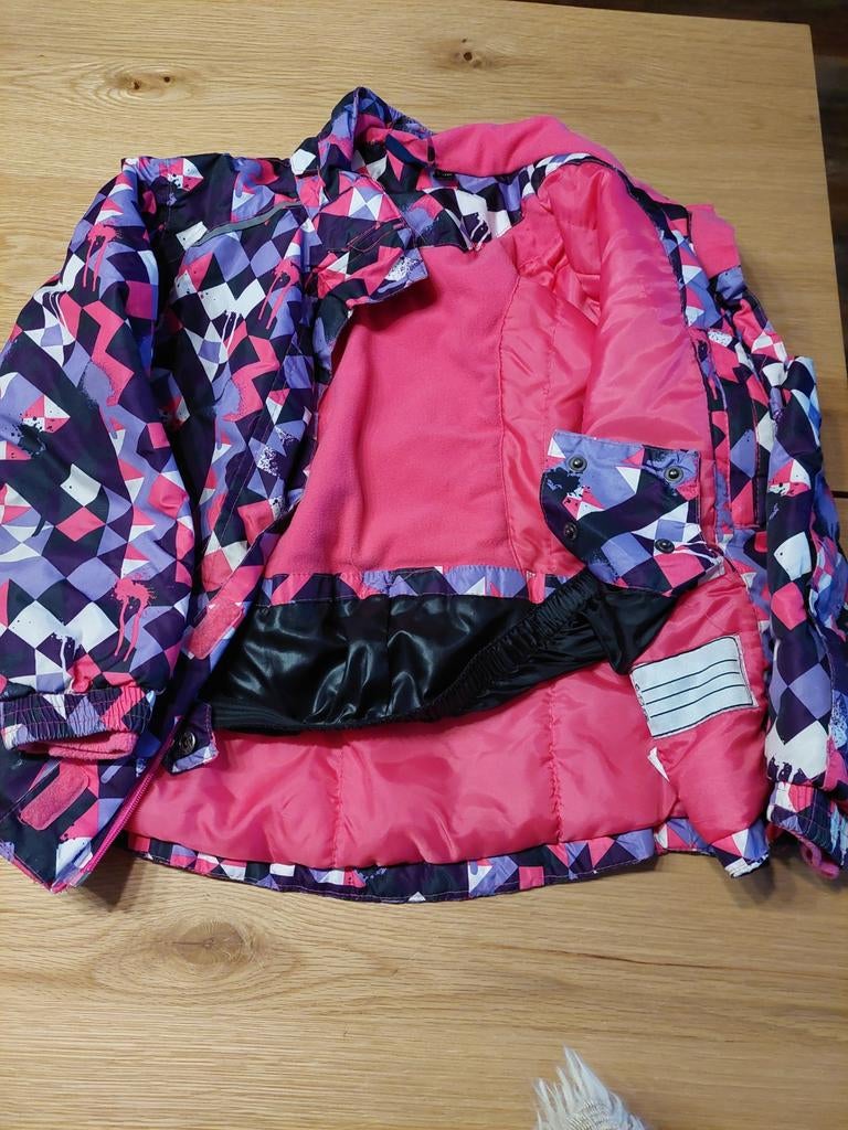 Meisjes ski jas maat 128 - Prima staat!, Kinderen en Baby's, Kinderkleding | Maat 128, Ophalen of Verzenden