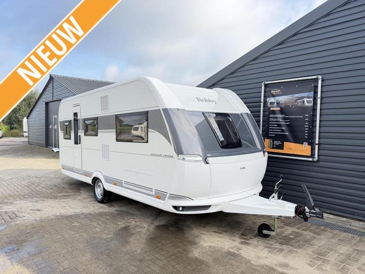 Hobby Excellent Edition 495 UL 2026 enkele bedden, zware as, Caravans en Kamperen, Caravans, Bedrijf, tot en met 4, 1250 - 1500 kg
