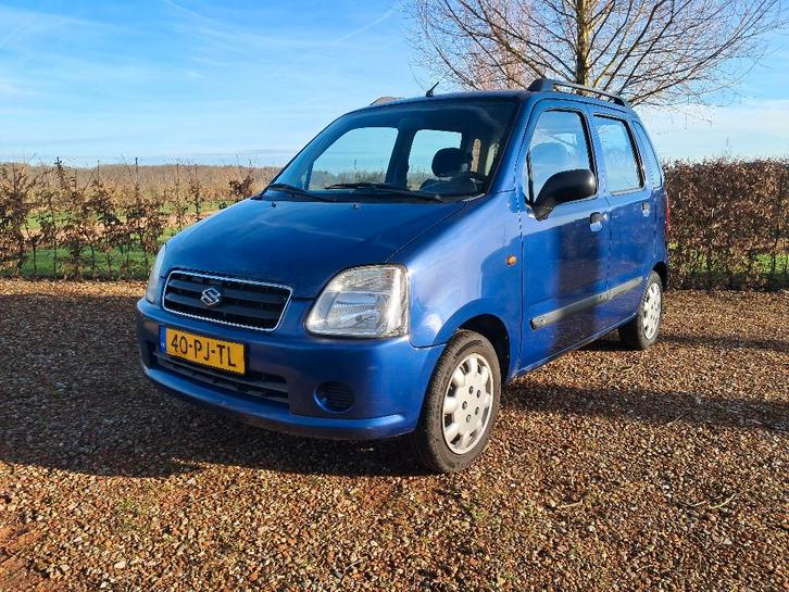 Suzuki Wagon R+ 1.3 AUT 2004 Blauw, Auto's, Suzuki, Bedrijf, Wagon R+, Airbags, Airconditioning, Centrale vergrendeling, Elektrische buitenspiegels