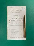 Lukin Carburateurs Motorcycle Instructions 1913 UK (Org.), Overige merken