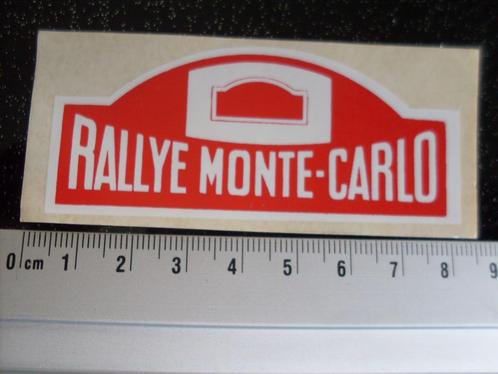 sticker rallye monte-carlo logo rally monte carlo middel 9x, Verzamelen, Stickers, Zo goed als nieuw, Auto of Motor, Verzenden